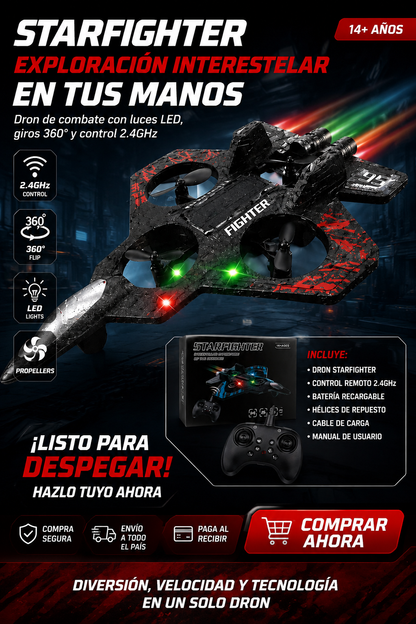Dron Avión de Combate con Control Remoto