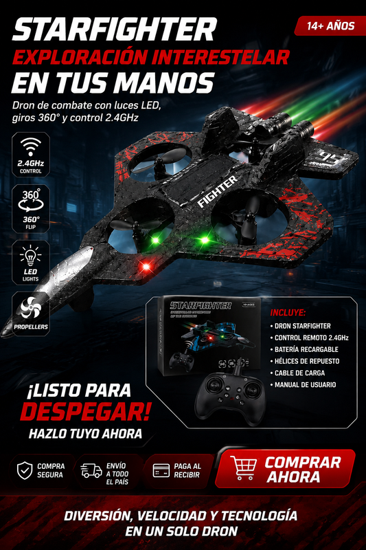 Dron Avión de Combate con Control Remoto