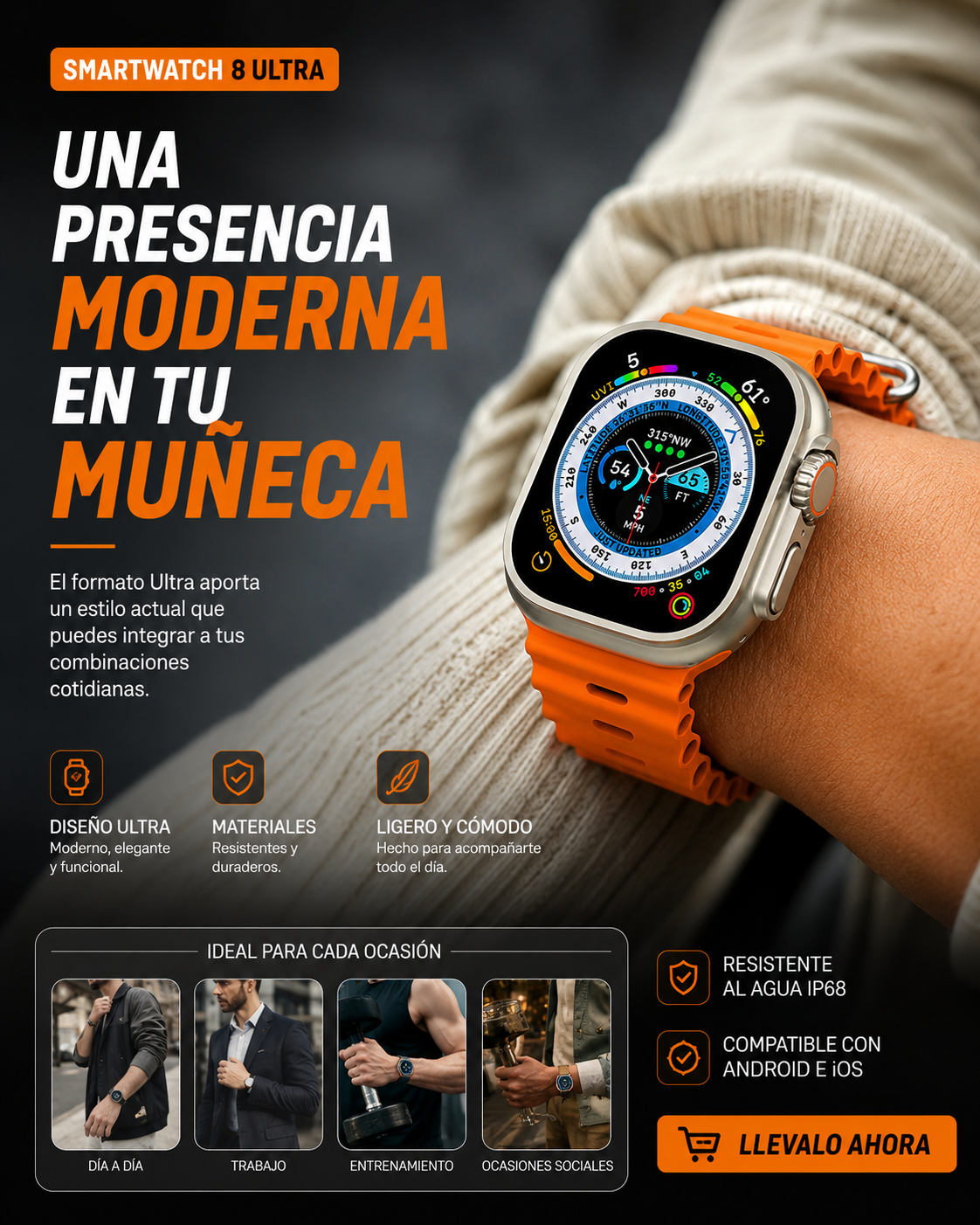 Reloj Inteligente Smartwatch 8 Ultra