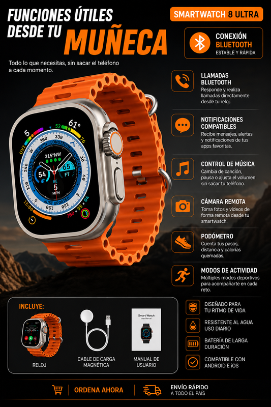 Reloj Inteligente Smartwatch 8 Ultra