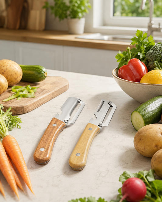 Pack de 2 peladores multifunción para verduras