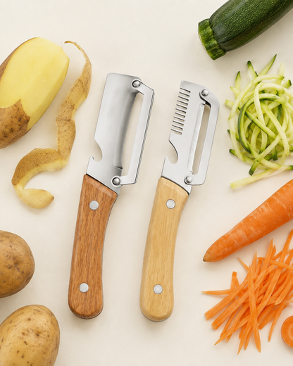 Pack de 2 peladores multifunción para verduras
